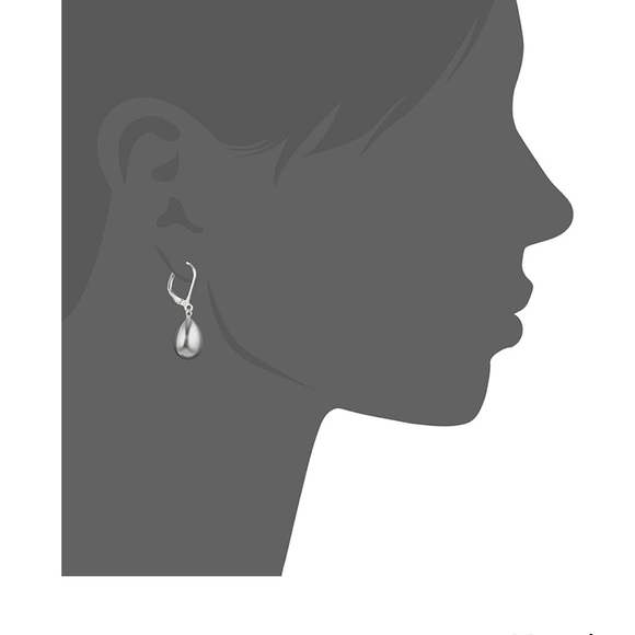 Sterling Silver Teardrop Earrings - Picture 2 of 3